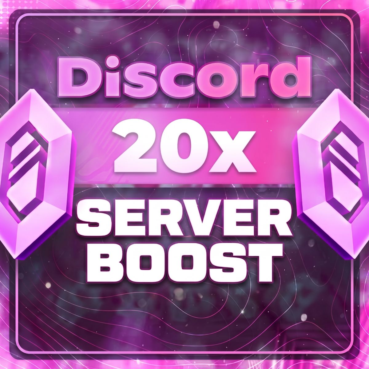 Discord Server Boost - 20x (1-3 aylıq)